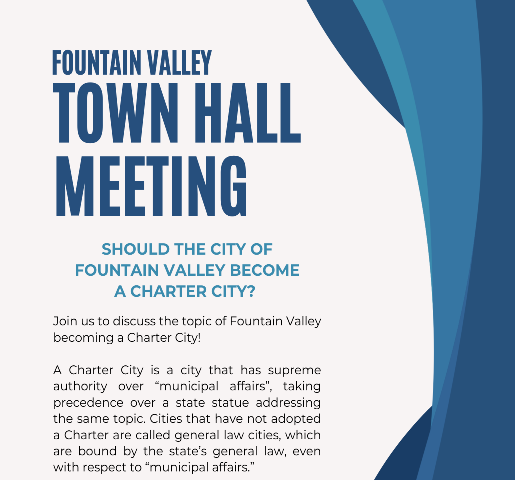 Charter City Town Hall Flyer