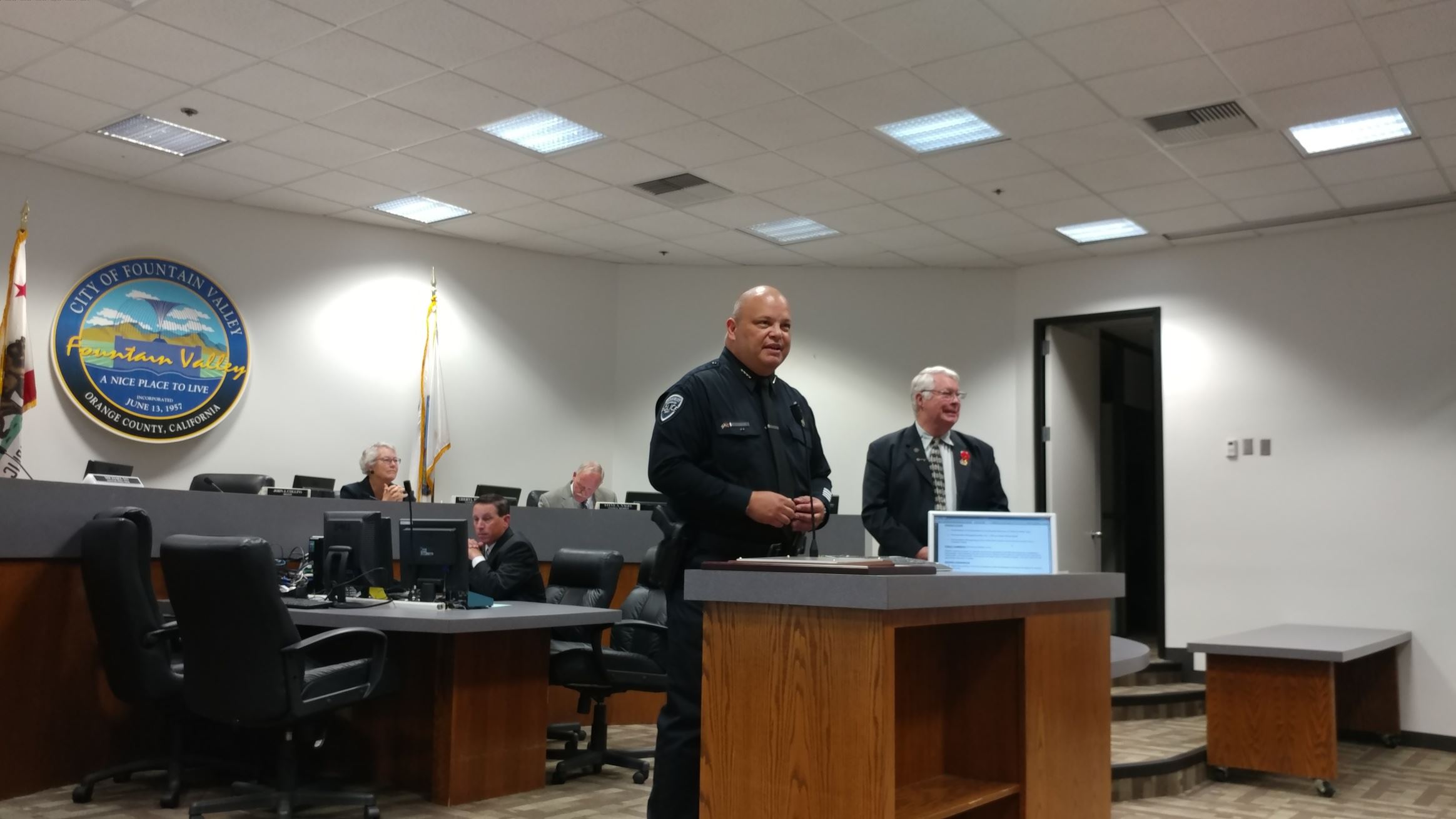 Proclamation Recognizing Police Chief Dan Llorens for His Service to the City of Fountain Valley