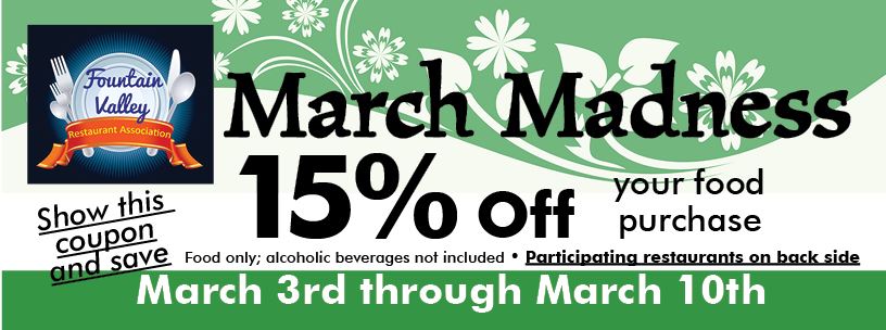 R.A. March Madness Promotion Coupon-2018