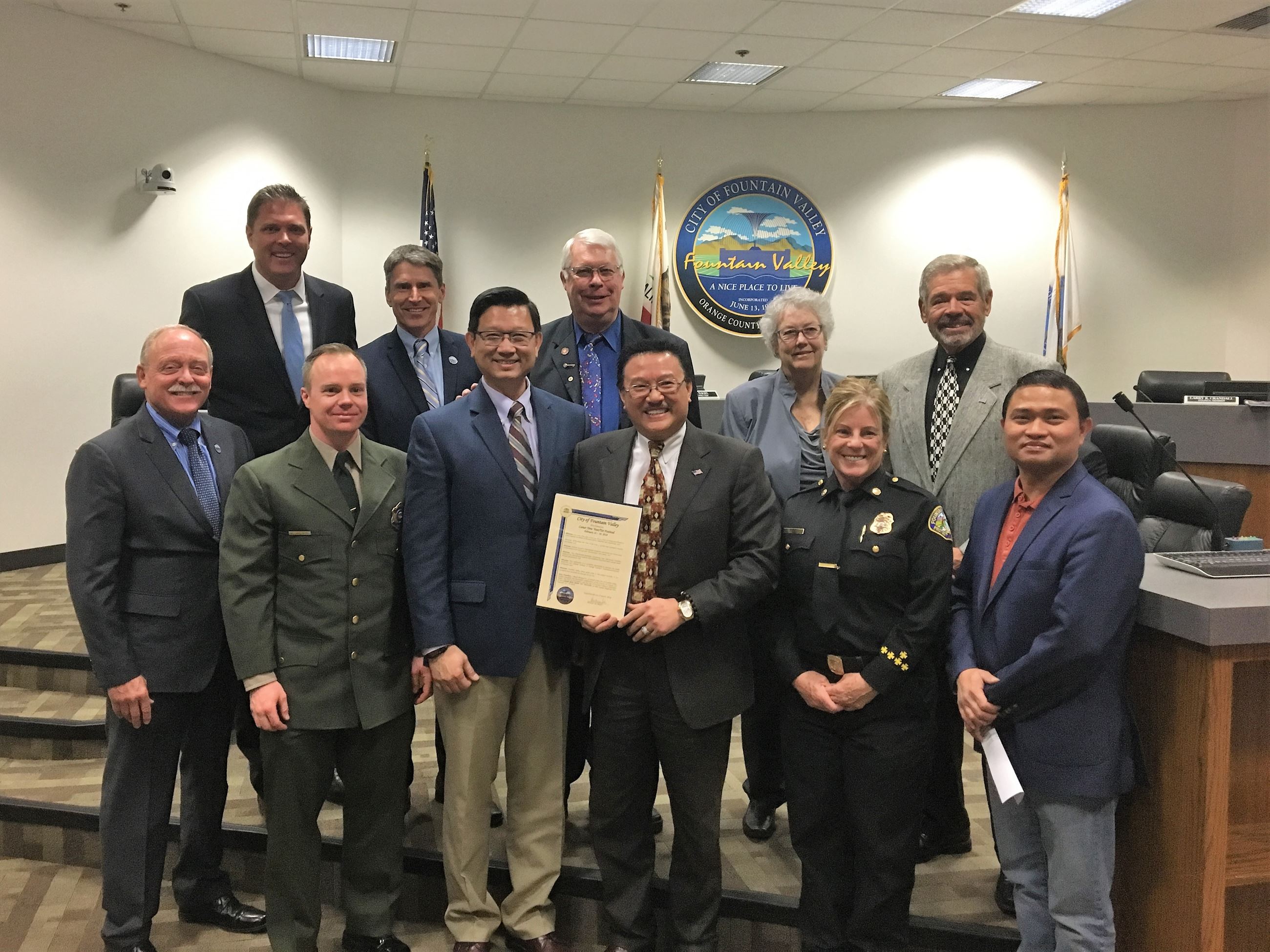 In Recognition of the 2018 Tet Festival held at Mile Square Regional Park