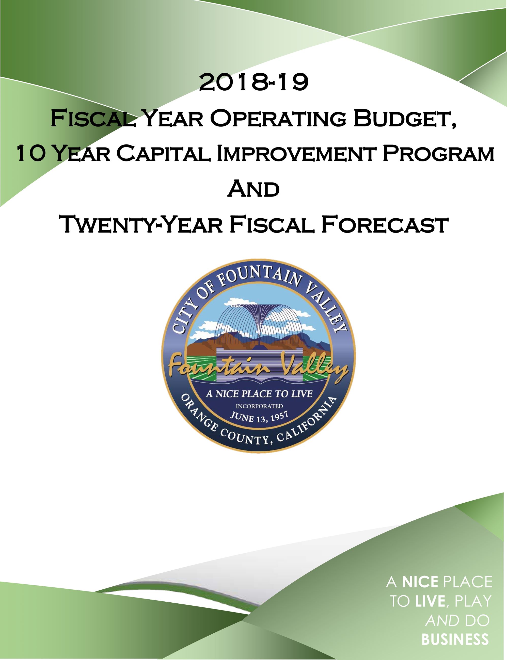 18-19 Budget Cover