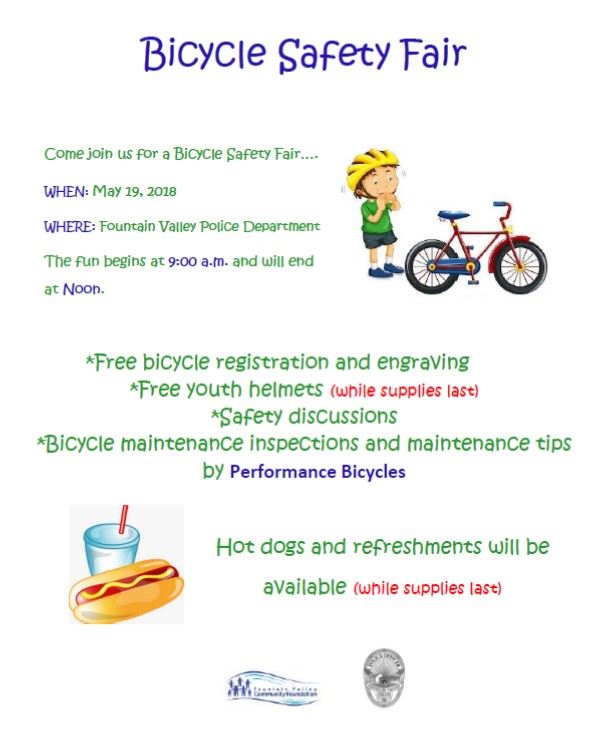 Bicycle Safety Fair 5-19-18