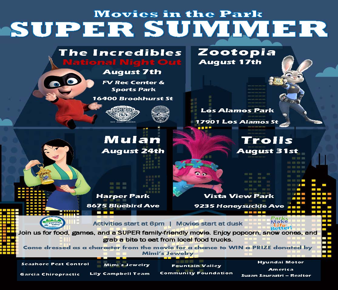 Movies in the Park Super Summer 