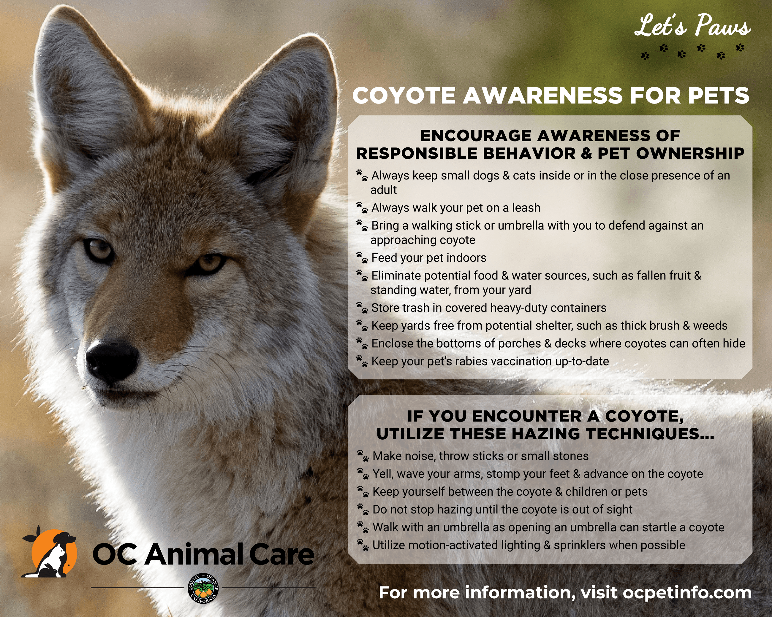 OC Animal Care Coyotes Awareness 