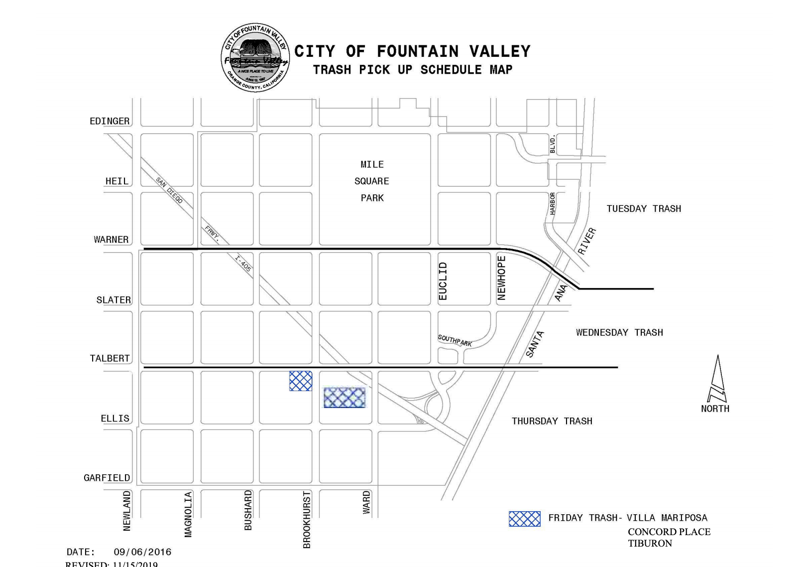 Trash Pickup Map 11.15.19