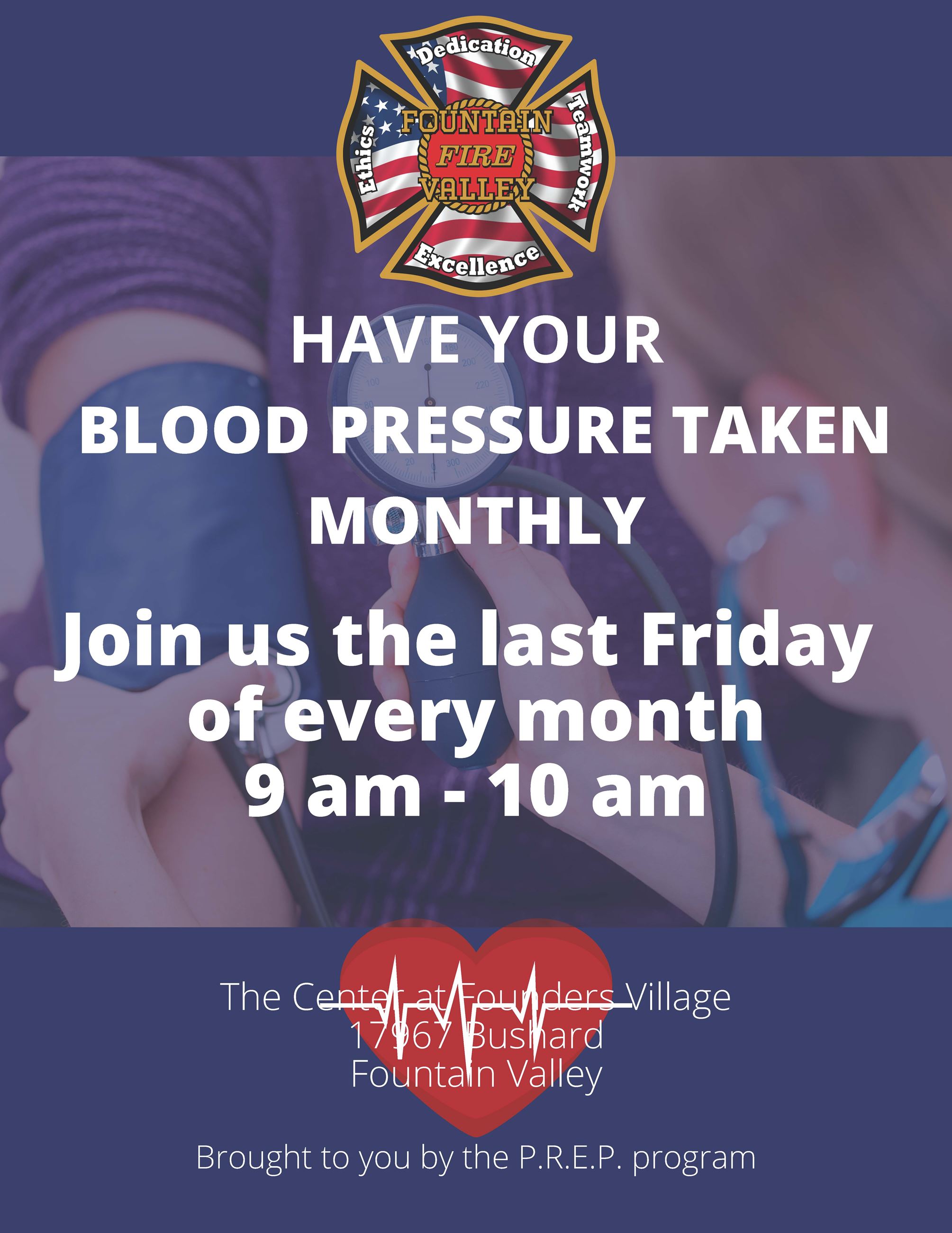 Blood Pressure Clinic Flyer Monthly