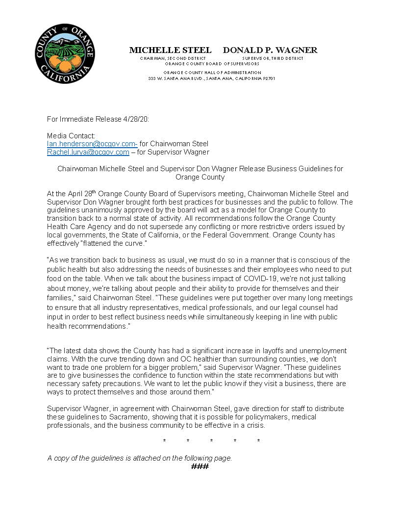 News_Release_Steel_Wagner_Release_Business_Guidelines_for_OC_04-28-2020_Page_1