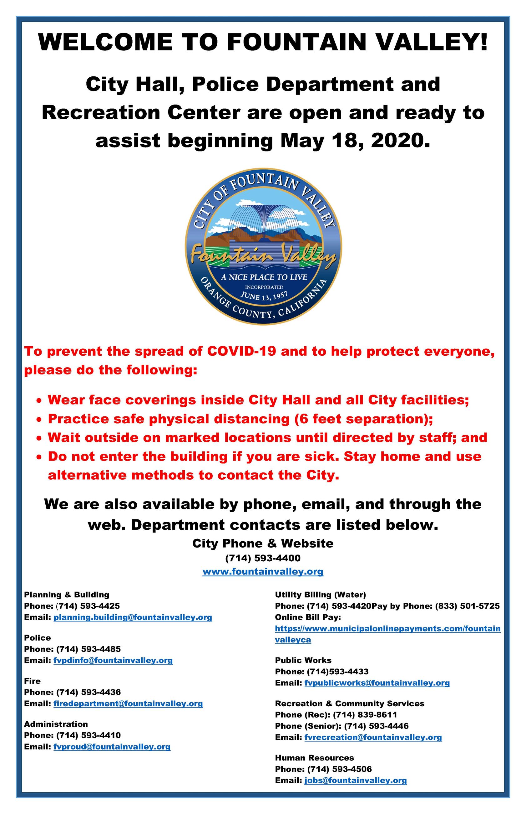 City Reopening Sign 5.18.2020