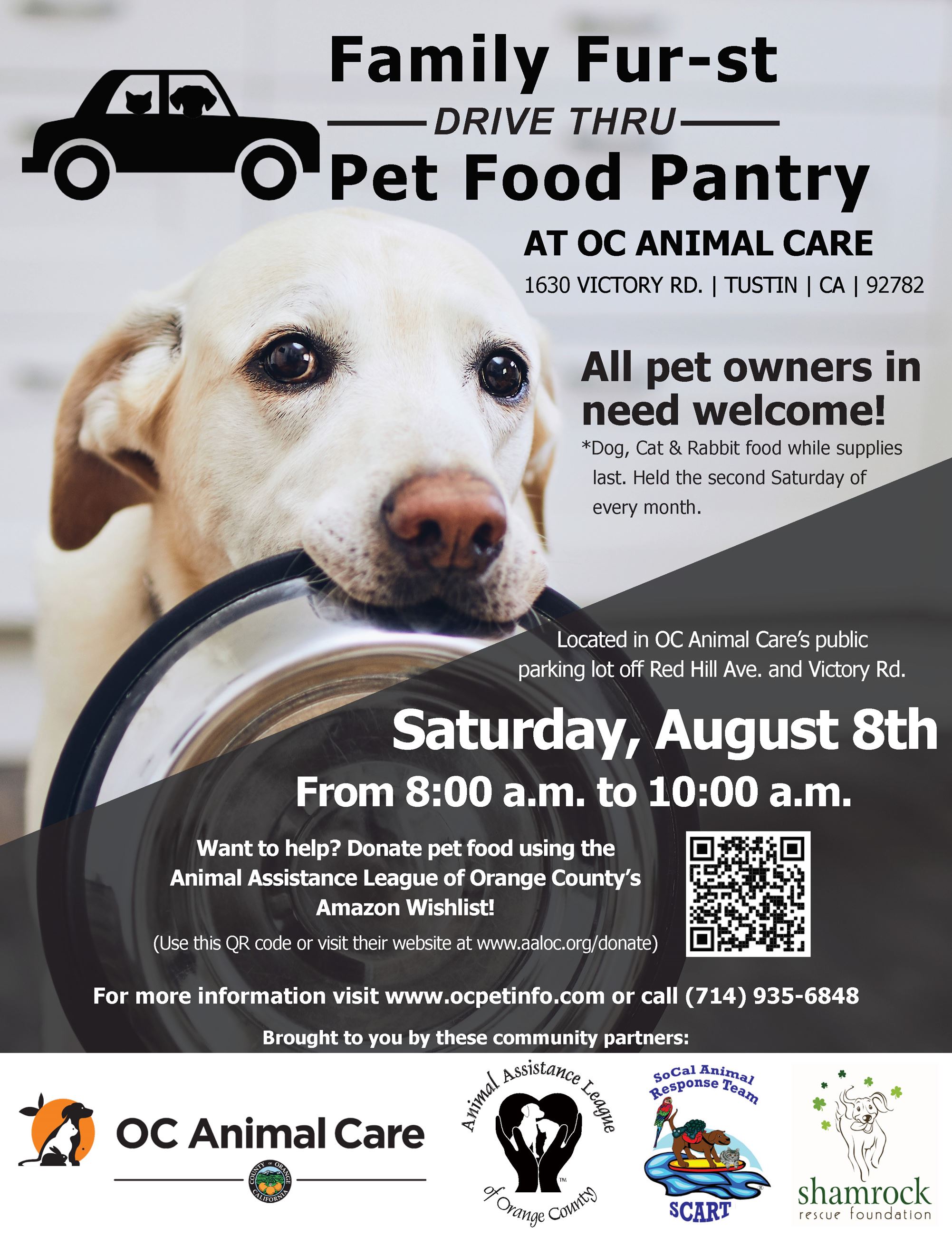 Drive Thru Pet Food Pantry 8.8.2020