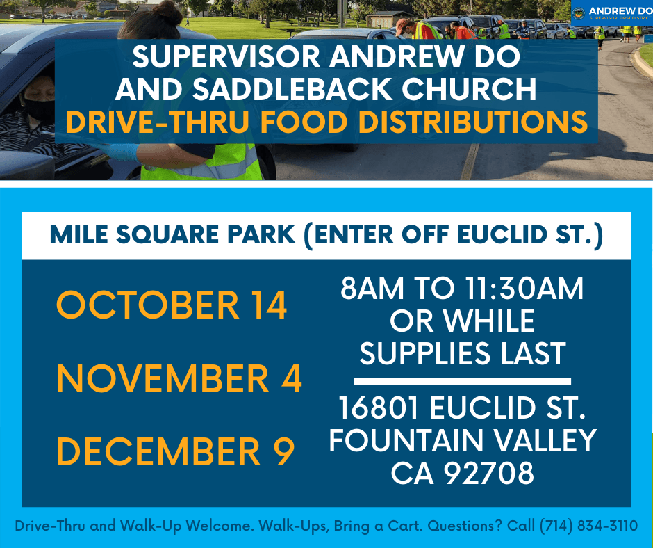 Saddleback Drive Thru Food Bank English 9-2020
