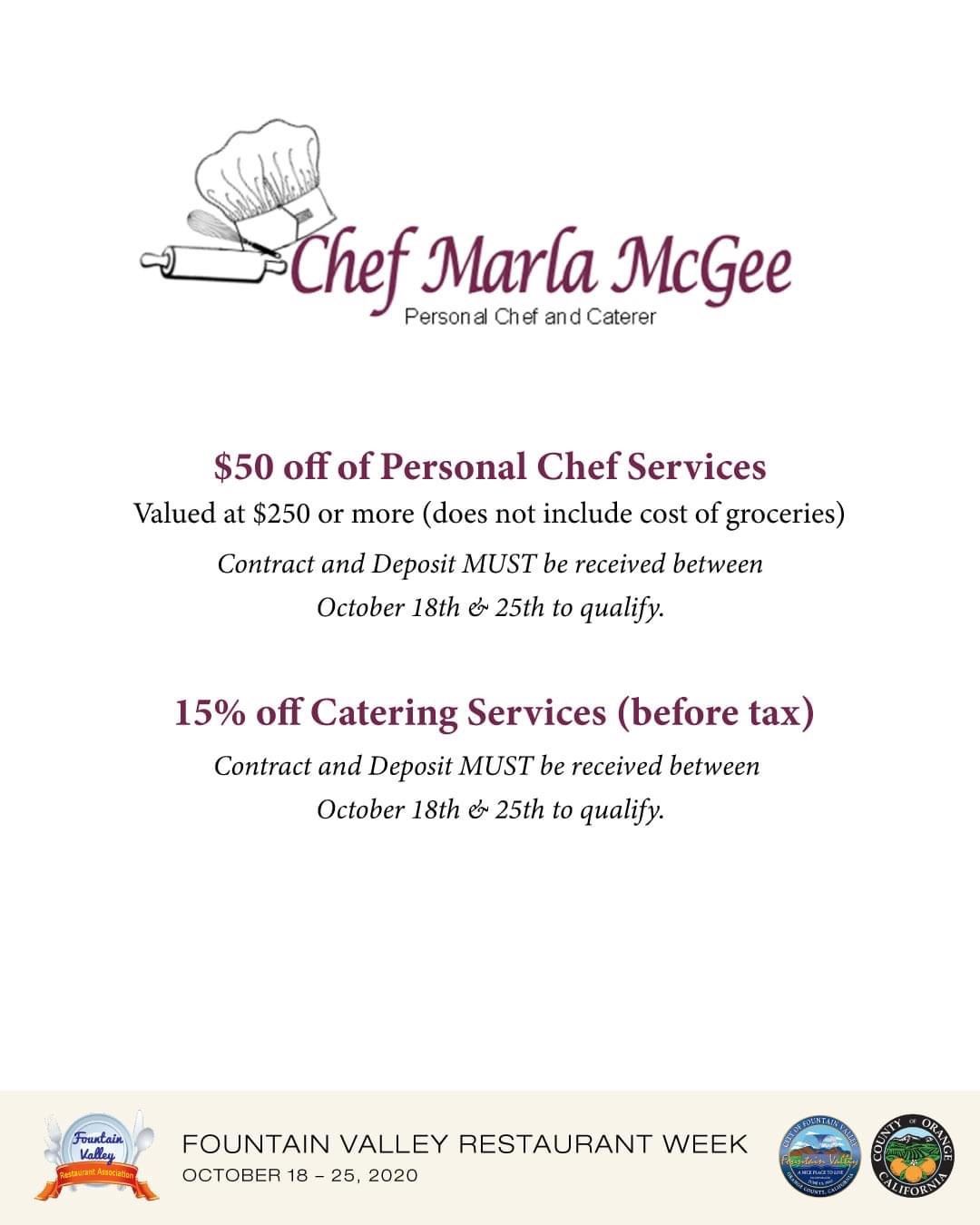 Chef Marla McGee 10-2020