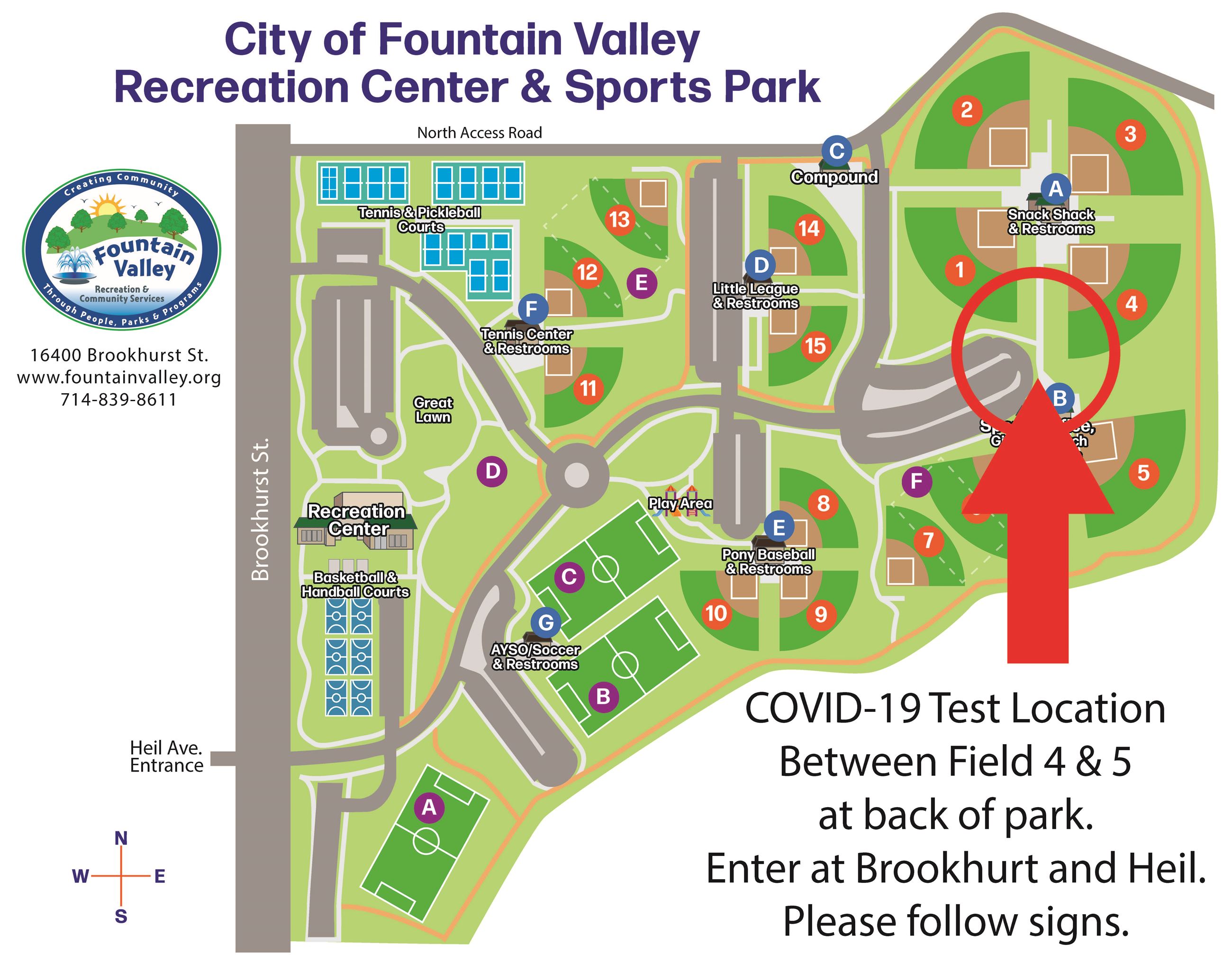 Sports park COVID-Map