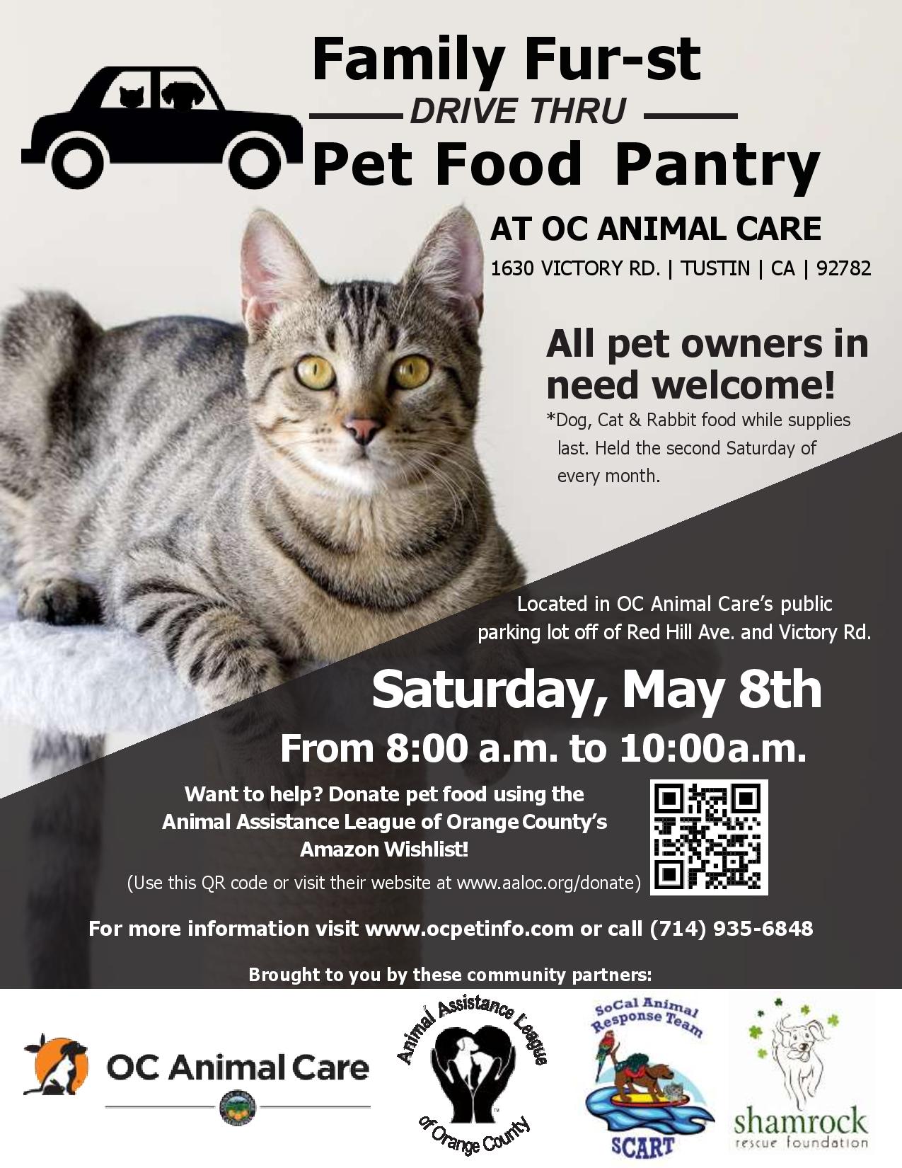 Drive Thru Pet Food Pantry CAT 5-8-21