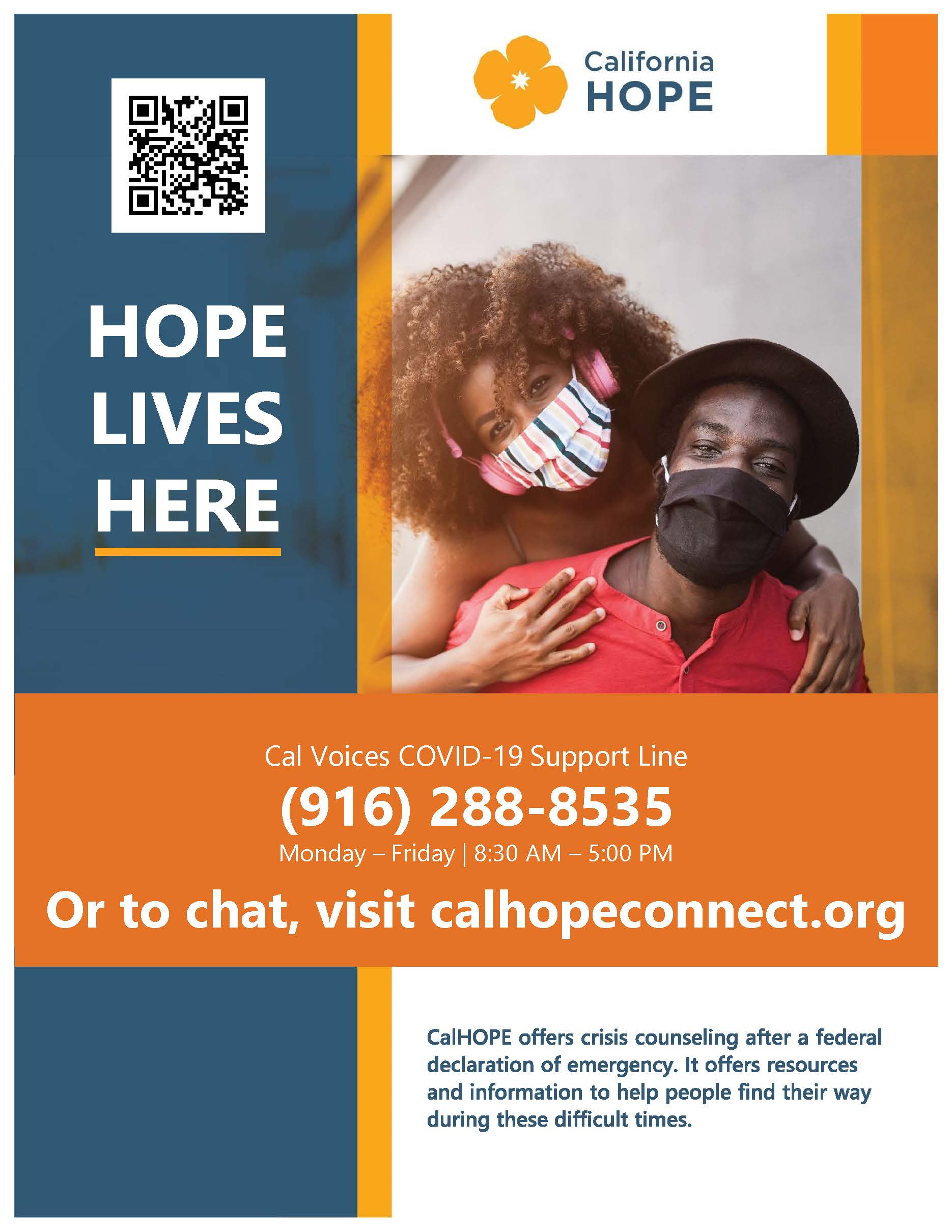 Cal Voices Covid-19 Support Flyer January 2022 - English_Page_1