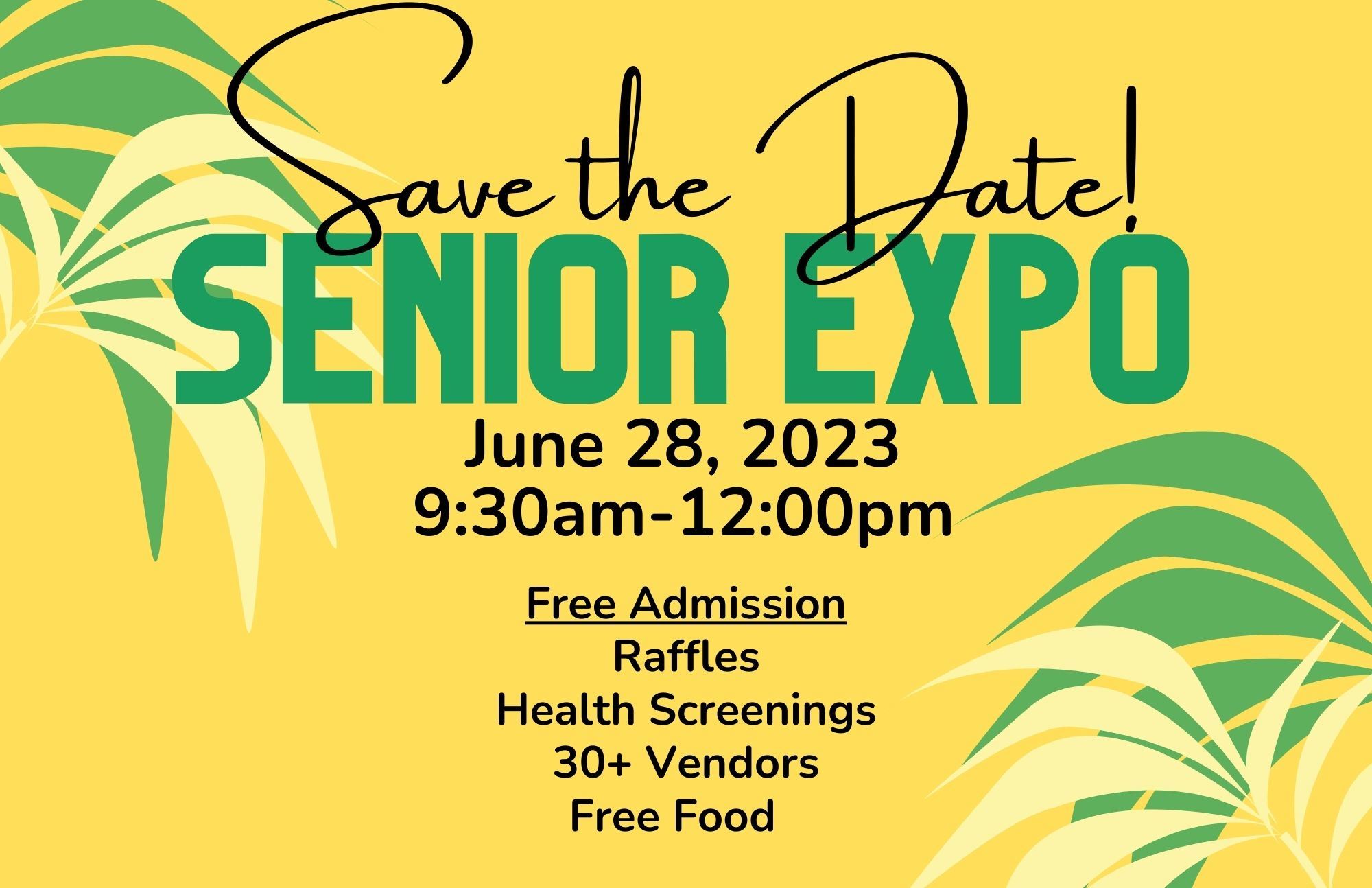 Senior Expo Save the Date - Newsletter