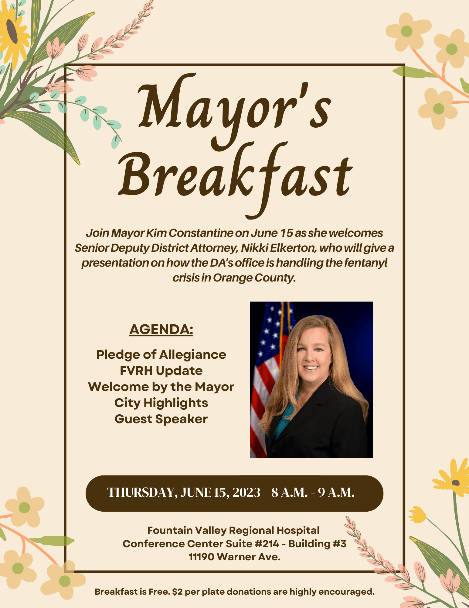 Mayors Breakfast Flyer