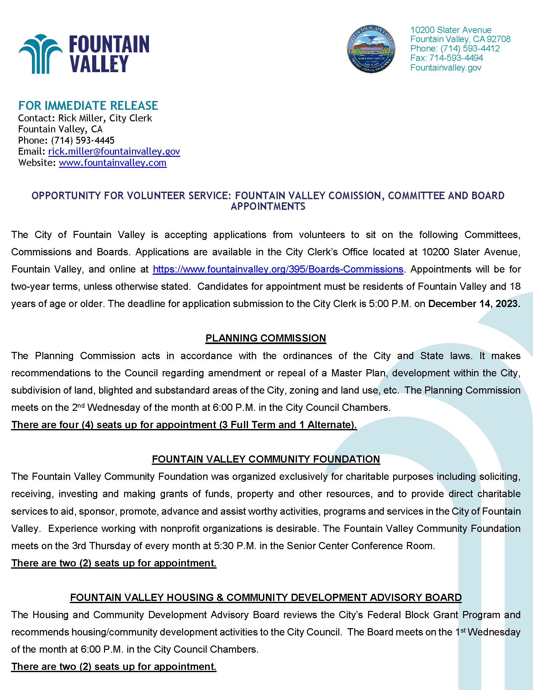 2024 Press Release_Opportunity for Volunteer Service Commission Committee Board Appts_Page_1
