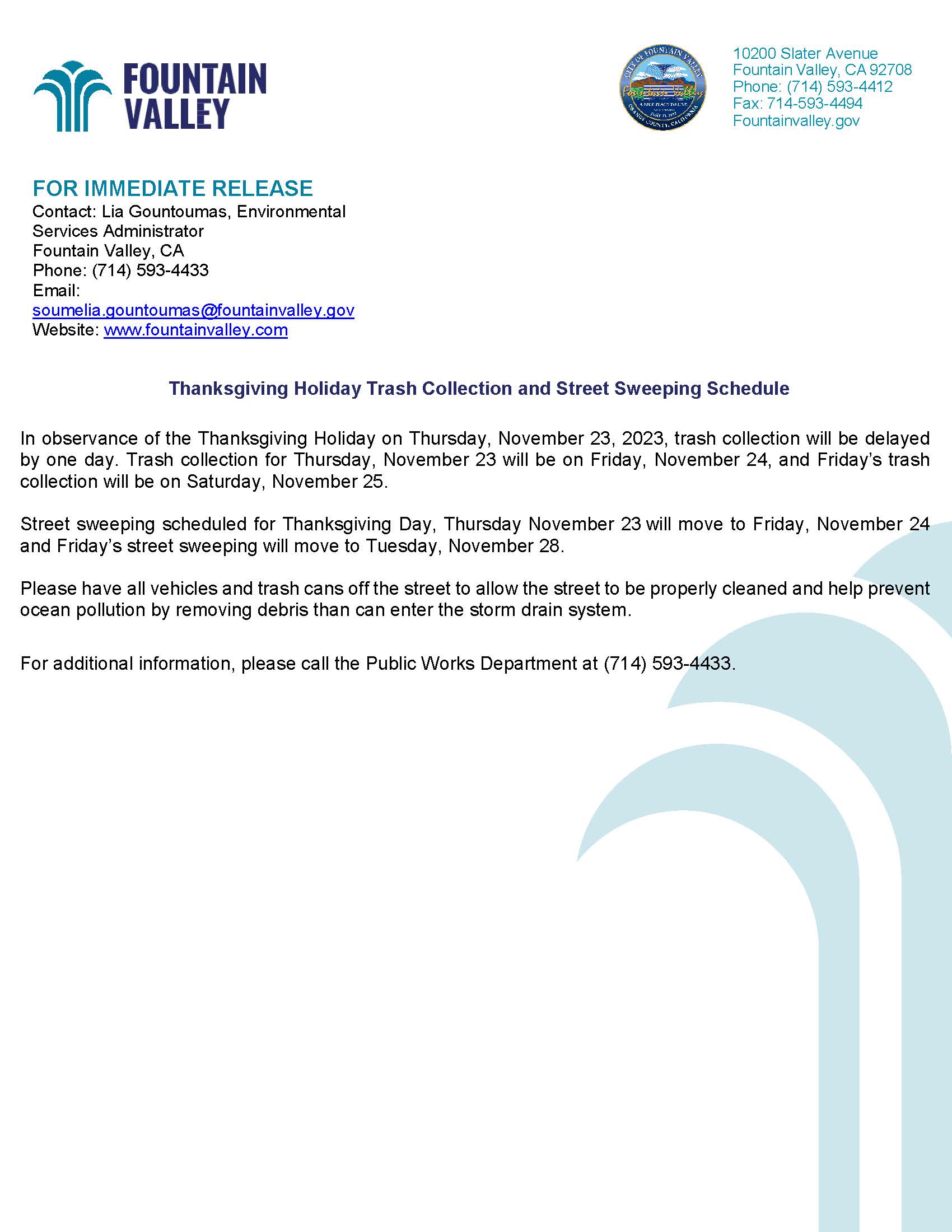 Thanksgiving  2023 trash collection street sweeping schedule.doc