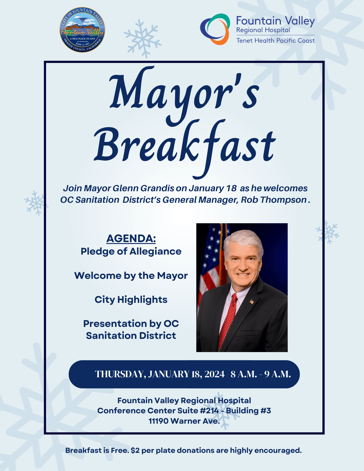 Mayors Breakfast Flyer