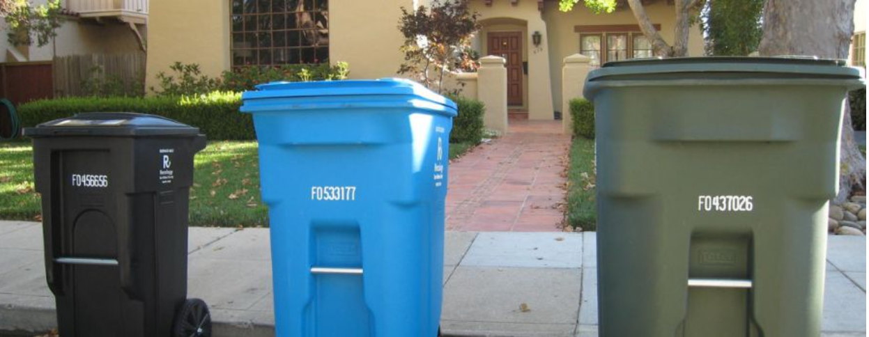 Different trash bins