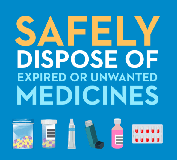Safely dispose of expired medicine