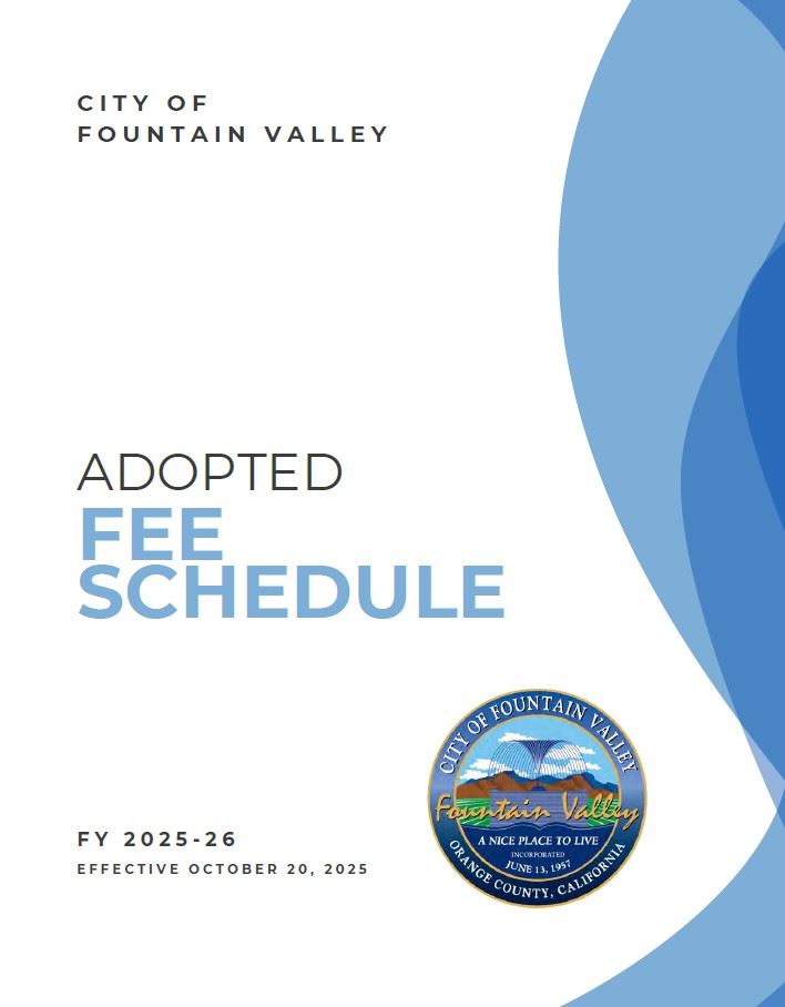 FY 2025-26 Fee Schedule Cover