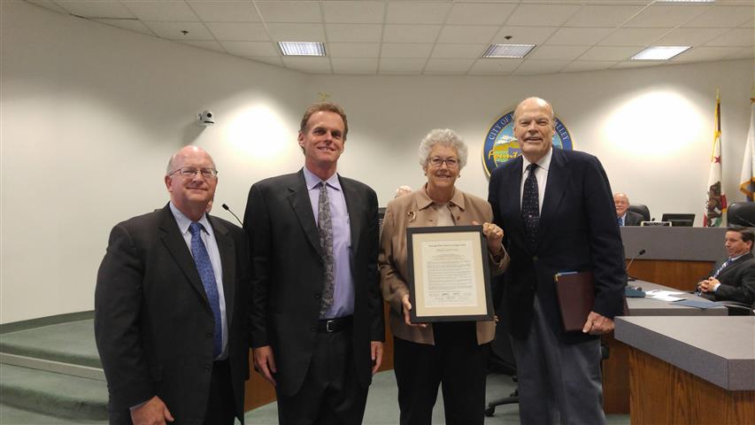 Award to the City Council for Water Conservation Efforts During the Drought presented by MWDOC