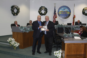 Outgoing Mayor Recognized by Mayor Pro Tem