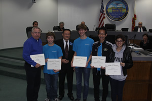 Mayor Vo Recognizes City High School Band Members