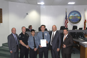 Mayor Vo Recognizes Police Explorers