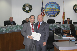 Mayor Nagel Recognizing Retiring Superintendent