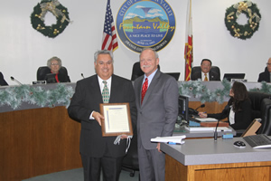 Mayor Nagel Recognizing Retiring Andy Perea